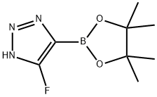 1H-1,2,3-Triazole, 5-fluoro-4-(4,4,5,5-tetramethyl-1,3,2-dioxaborolan-2-yl)- 구조식 이미지