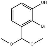 Phenol, 2-bromo-3-(dimethoxymethyl)- Structure
