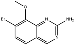 7-Bromo-8-methoxyquinazolin-2-amine Structure