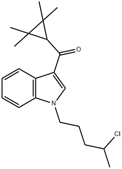 Methanone, [1-(4-chloropentyl)-1H-indol-3-yl](2,2,3,3-tetramethylcyclopropyl)- Structure