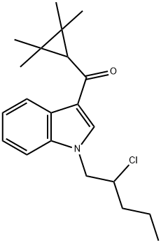 Methanone, [1-(2-chloropentyl)-1H-indol-3-yl](2,2,3,3-tetramethylcyclopropyl)- Structure