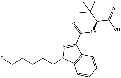 L-Valine, N-[[1-(5-fluoropentyl)-1H-indazol-3-yl]carbonyl]-3-methyl- Structure