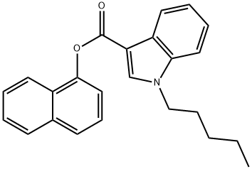 1-Naphthalenyl 1-pentyl-1H-indole-3-carboxylate Structure