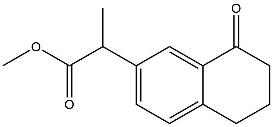 methyl 2-(8-oxo-5,6,7,8-tetrahydronaphthalen-2-yl)propanoate Structure