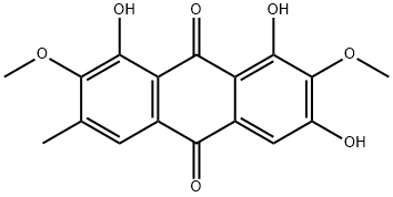 1,6,8-Trihydroxy-2,7-
dimethoxy-3-methylanthraquinone Structure