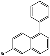 Naphthalene, 6-bromo-1-phenyl- 구조식 이미지