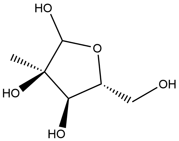 Ribofuranose, 2-C-methyl-, D- (8CI) Structure