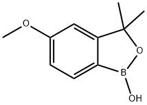 2,1-Benzoxaborole, 1,3-dihydro-1-hydroxy-5-methoxy-3,3-dimethyl- 구조식 이미지