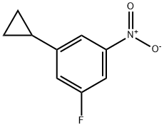 1-Cyclopropyl-3-fluoro-5-nitrobenzene Structure