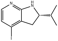 (2S)-4-Iodo-2-isopropyl-2,3-dihydro-1H-pyrrolo[2,3-b]pyridine Structure