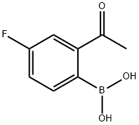 Boronic acid, B-(2-acetyl-4-fluorophenyl)- Structure