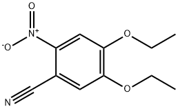 Benzonitrile, 4,5-diethoxy-2-nitro- Structure