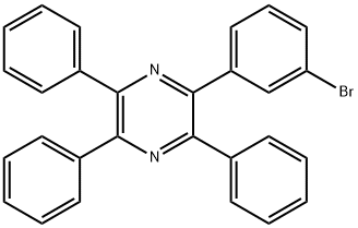 2-(3-bromophenyl)-3,5,6-triphenylpyrazine Structure