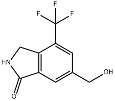 1H-Isoindol-1-one, 2,3-dihydro-6-(hydroxymethyl)-4-(trifluoromethyl)- 구조식 이미지