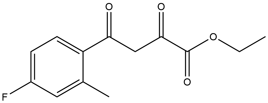 Ethyl 4-fluoro-2-methyl-α,γ-dioxobenzenebutanoate Structure