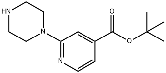 2-Piperazin-1-yl-isonicotinic acid tert-butyl ester 구조식 이미지