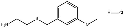 Ethanamine, 2-[[(3-methoxyphenyl)methyl]thio]-, hydrochloride (1:1) Structure