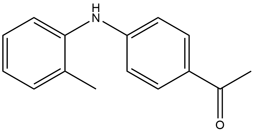 1-[4-[(2-Methylphenyl)amino]phenyl]ethanone Structure