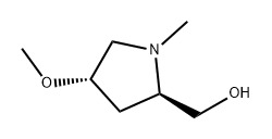 2-Pyrrolidinemethanol, 4-methoxy-1-methyl-, (2R,4S)- Structure