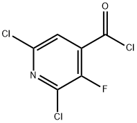 2,6-dichloro-3-fluoroisonicotinoyl chloride Structure