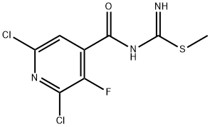 methyl (2,6-dichloro-3-fluoroisonicotinoyl)carbamimidothioate Structure