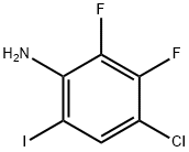 Benzenamine, 4-chloro-2,3-difluoro-6-iodo- Structure