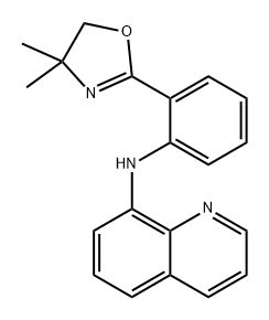 8-Quinolinamine, N-[2-(4,5-dihydro-4,4-dimethyl-2-oxazolyl)phenyl]- 구조식 이미지