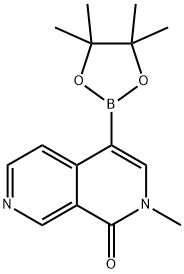 2,7-Naphthyridin-1(2H)-one, 2-methyl-4-(4,4,5,5-tetramethyl-1,3,2-dioxaborolan-2-yl)- Structure