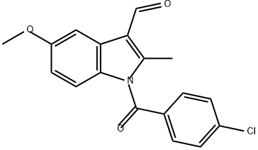 1H-Indole-3-carboxaldehyde, 1-(4-chlorobenzoyl)-5-methoxy-2-methyl- Structure