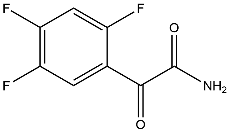 2,4,5-Trifluoro-α-oxobenzeneacetamide Structure