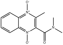 2-Quinoxalinecarboxamide, N,N,3-trimethyl-, 1,4-dioxide Structure