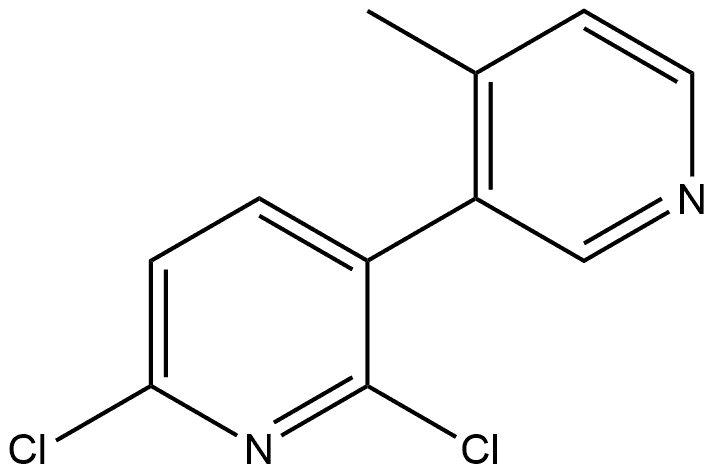 2,6-Dichloro-4'-methyl-3,3'-bipyridine Structure