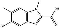 1H-Indole-2-carboxylic acid, 5-chloro-1,6-dimethyl- Structure