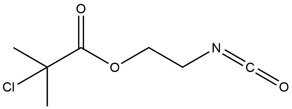 2-Isocyanatoethyl 2-chloro-2-methylpropanoate Structure