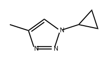 1H-1,2,3-Triazole, 1-cyclopropyl-4-methyl- Structure