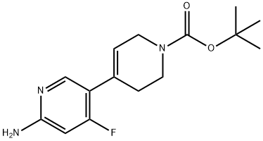1,1-Dimethylethyl 6-amino4fluoro-3',6'-dihydro[3,4bipyridine]-1(2'H)-carbox.. Structure