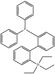 diphenyl(2'-(triethylsilyl)-[1,1'-biphenyl]-2-yl)phosphane Structure