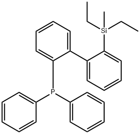 (2'-(diethyl(methyl)silyl)-[1,1'-biphenyl]-2-yl)diphenylphosphane Structure