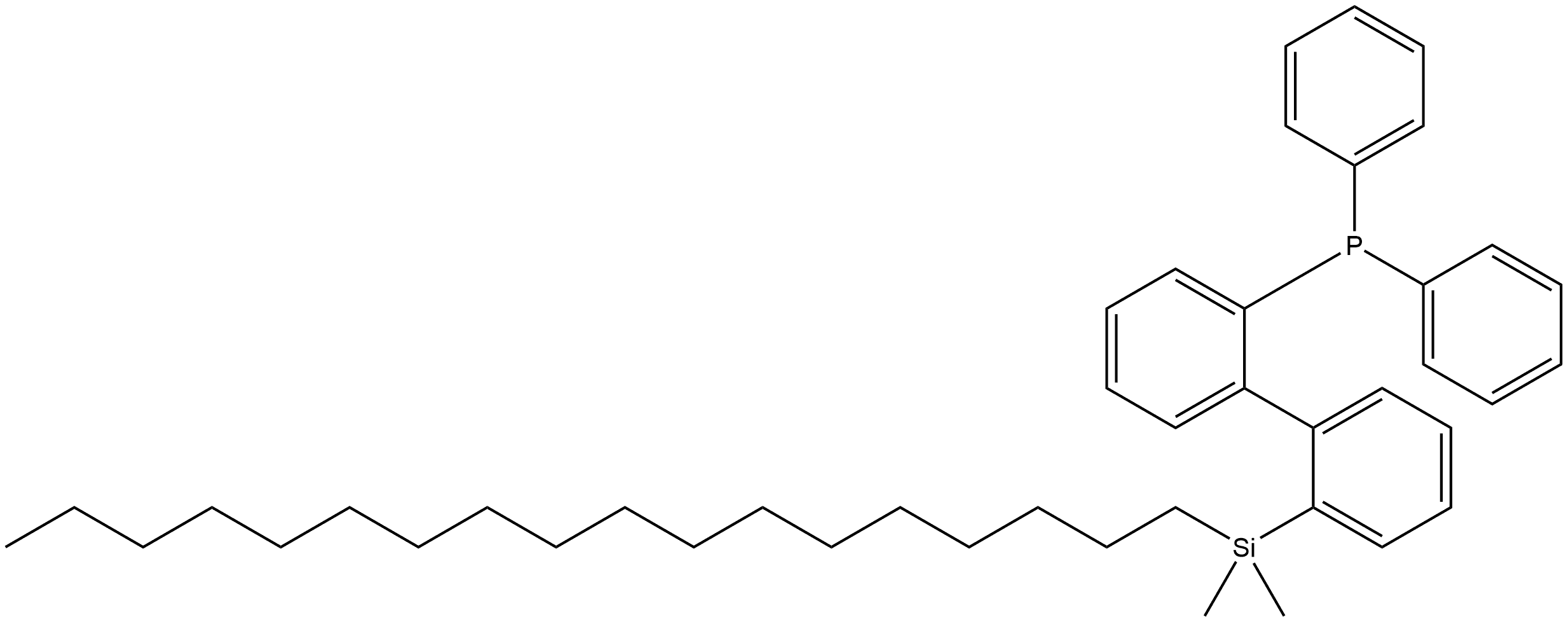 Phosphine, [2'-(dimethyloctadecylsilyl)[1,1'-biphenyl]-2-yl]diphenyl- Structure