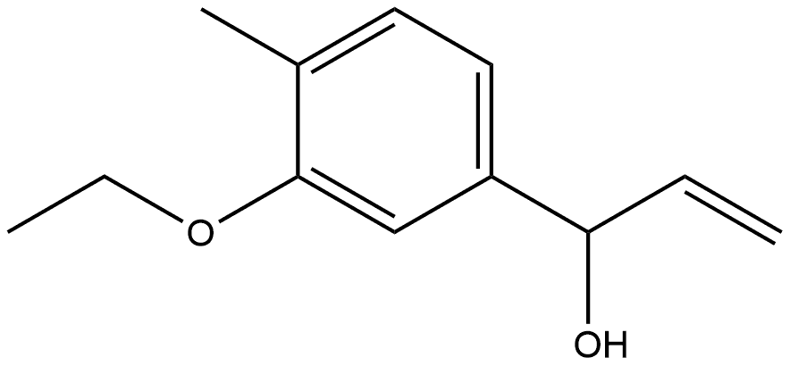 α-Ethenyl-3-ethoxy-4-methylbenzenemethanol Structure