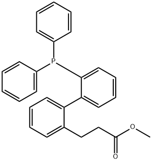 methyl 3-(2'-(diphenylphosphanyl)-[1,1'-biphenyl]-2-yl)propanoate Structure