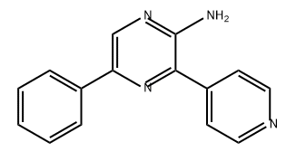 2-Pyrazinamine, 5-phenyl-3-(4-pyridinyl)- Structure