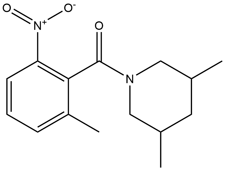 (3,5-dimethylpiperidin-1-yl)(2-methyl-6-nitrophenyl)methanone Structure