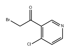 Ethanone, 2-bromo-1-(4-chloro-3-pyridinyl)- Structure