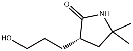 2-Pyrrolidinone, 3-(3-hydroxypropyl)-5,5-dimethyl-, (3S)- Structure