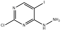 Pyrimidine, 2-chloro-4-hydrazinyl-5-iodo- Structure