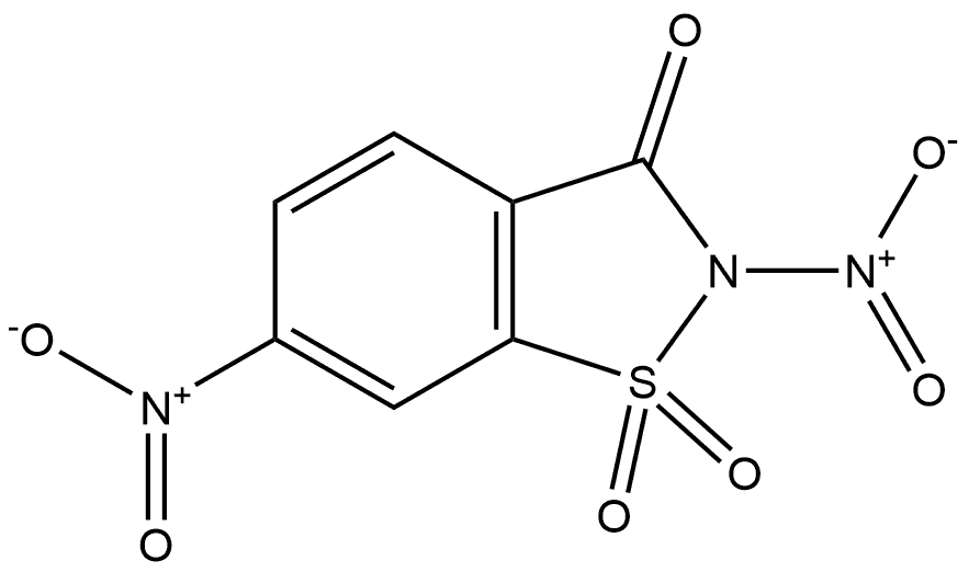 2,?6-?dinitro-1,?1-?dioxide-1,?2-?Benzisothiazol-?3(2H)?-?one Structure