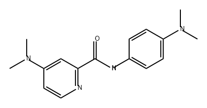 2-Pyridinecarboxamide, 4-(dimethylamino)-N-[4-(dimethylamino)phenyl]- Structure