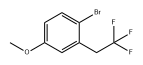 Benzene, 1-bromo-4-methoxy-2-(2,2,2-trifluoroethyl)- Structure