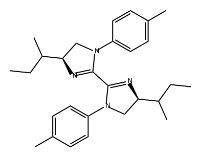 2,2'-Bi-1H-imidazole, 4,4',5,5'-tetrahydro-1,1'-bis(4-methylphenyl)-4,4'-bis(1-methylpropyl)-, (4S,4'S)- Structure
